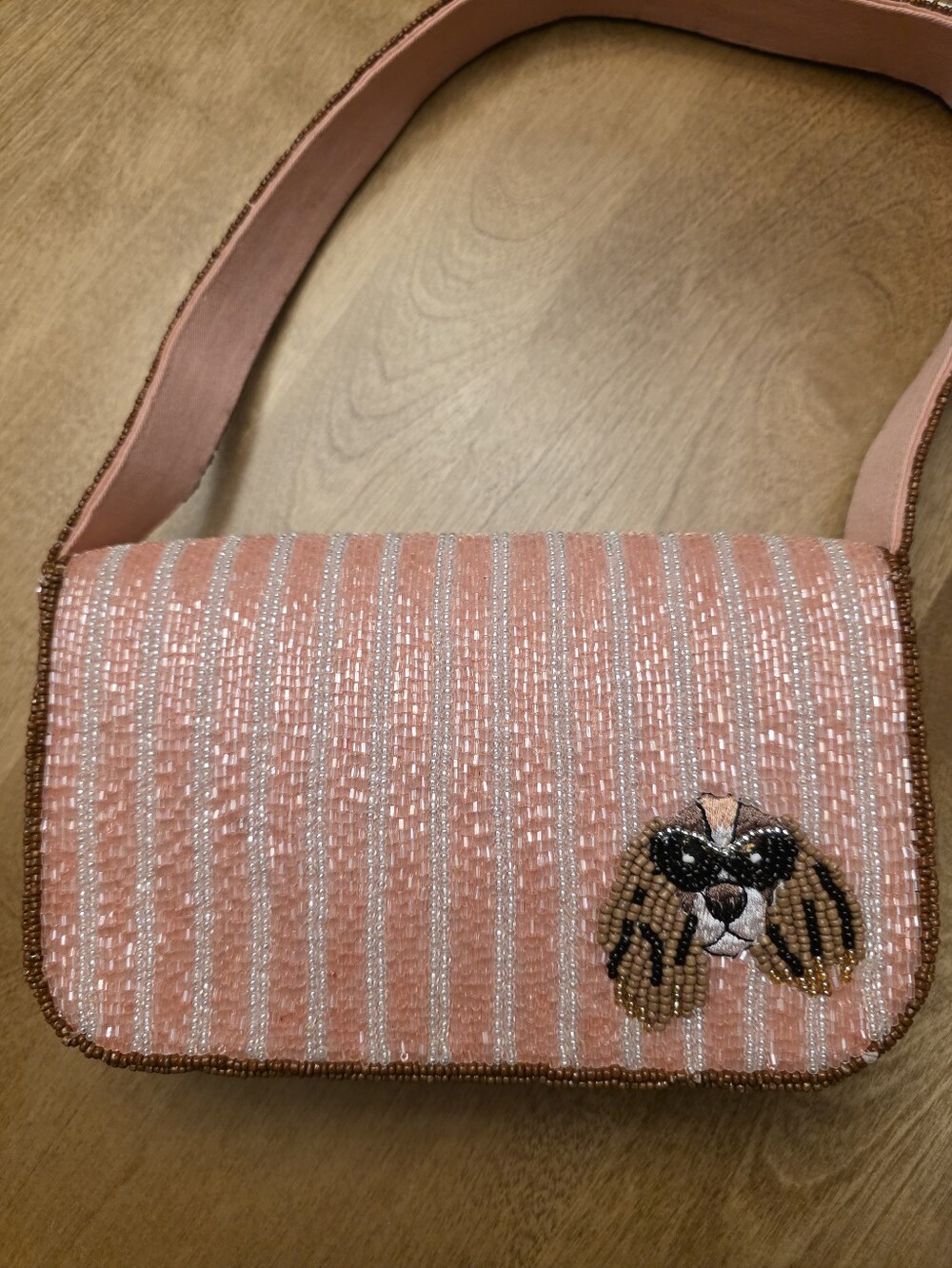 ANTHROPOLOGIE Fiona Beaded Bag Animal Edition Cocker Spaniel Dog - Picture 11 of 13